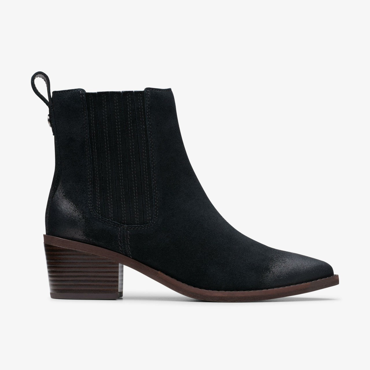 Morzine Top Ankle Boot Black Suede | Clarks US