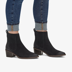 Morzine Top Ankle Boot Black Suede | Clarks US
