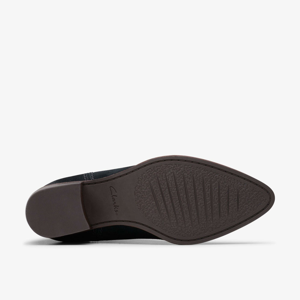 Morzine Top Ankle Boot Black Suede | Clarks US
