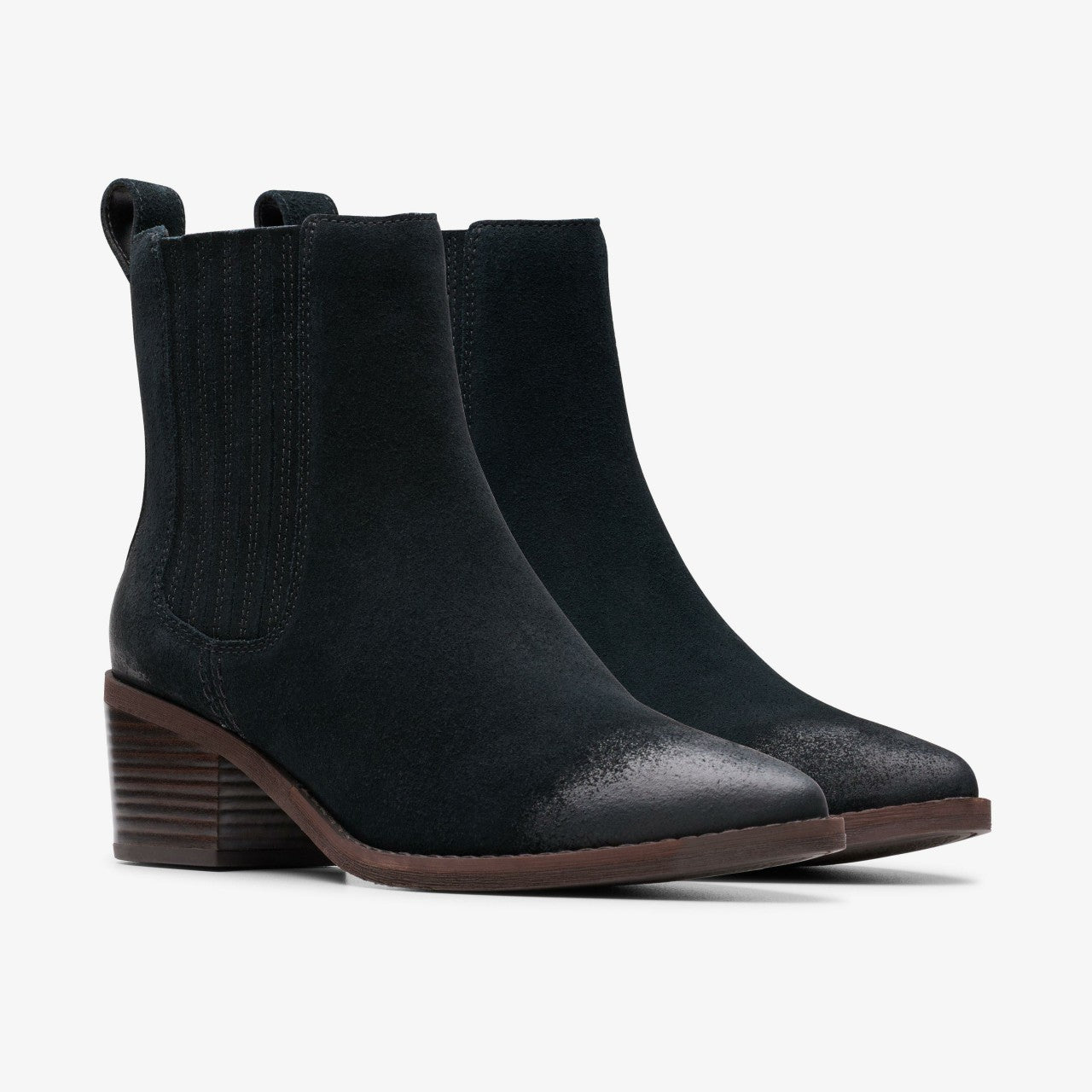 Morzine Top Ankle Boot Black Suede | Clarks US
