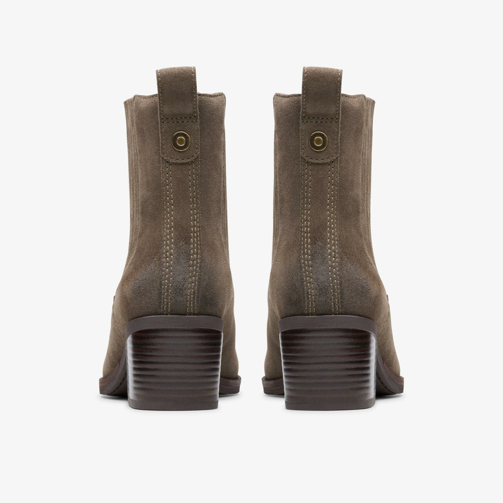Morzine Top Ankle Boot Mole Grey Suede | Clarks Sale
