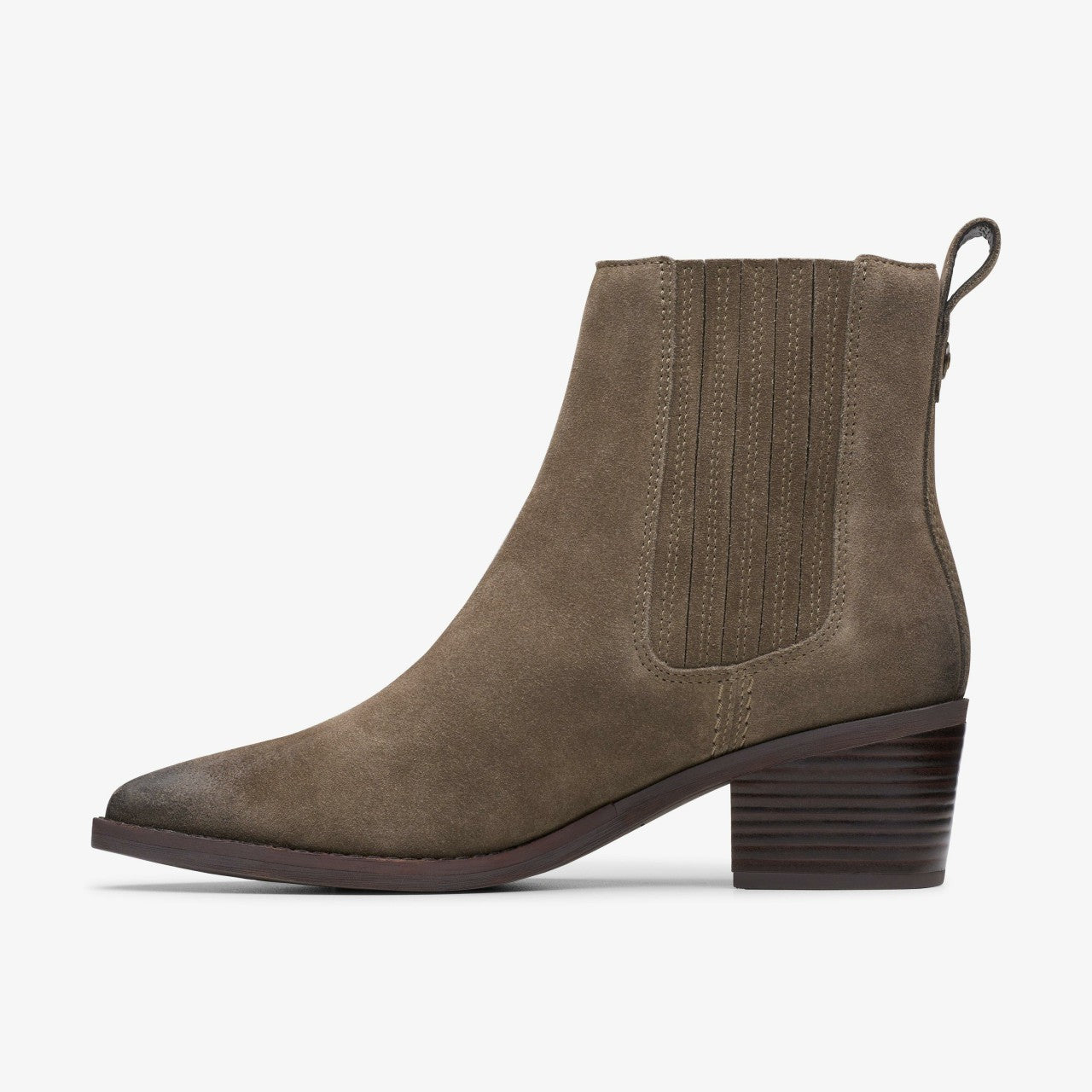 Morzine Top Ankle Boot Mole Grey Suede | Clarks Sale