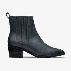 Morzine Top Ankle Boot Pewter Metallic | Clarks For Sale