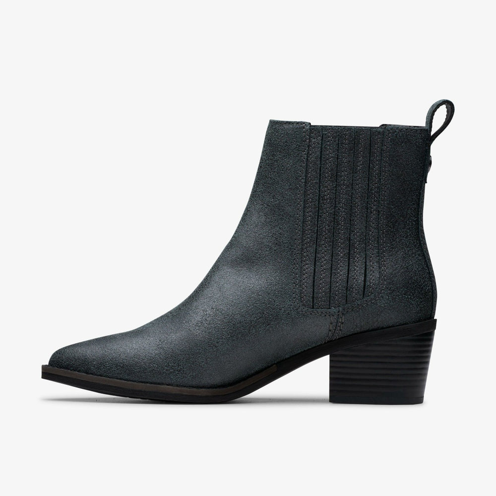 Morzine Top Ankle Boot Pewter Metallic | Clarks For Sale