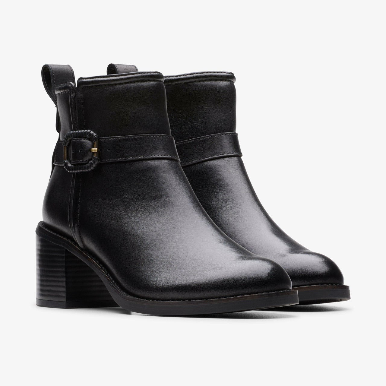 Chamberly Trim Black Leather | Clarks US