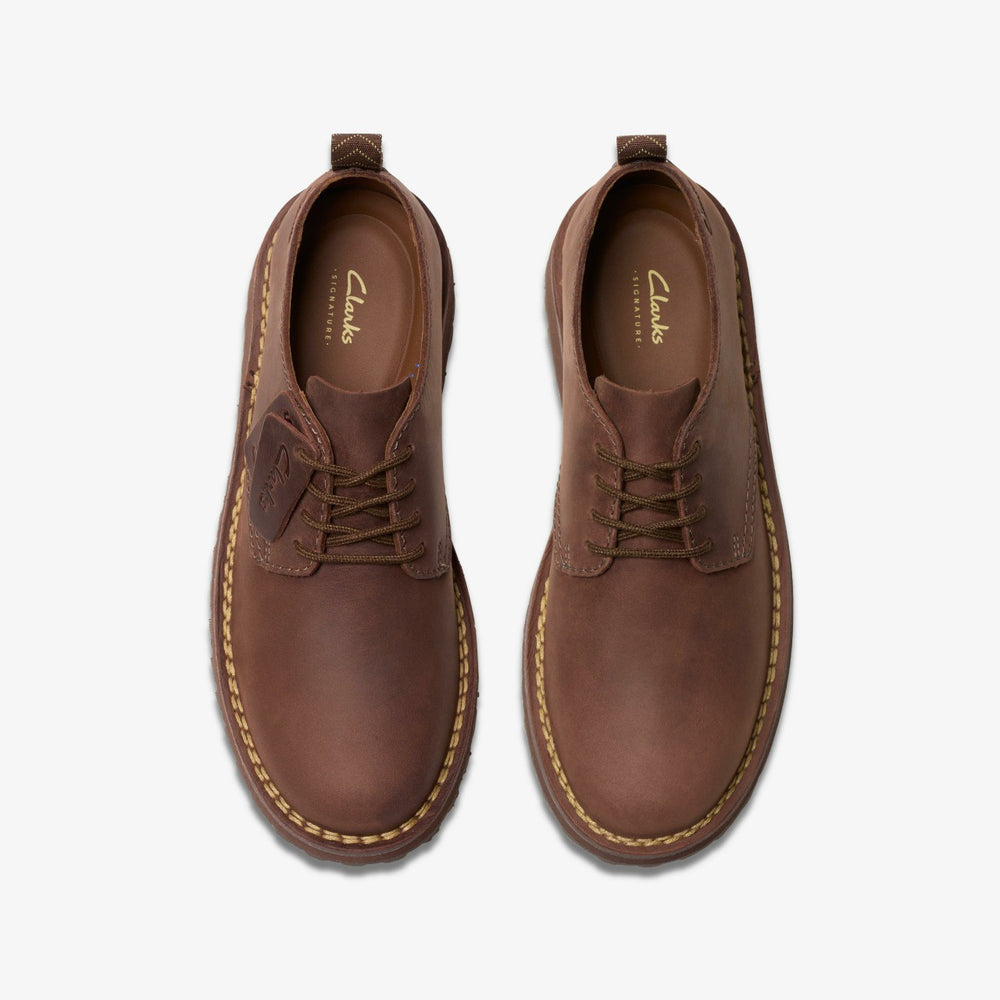 Solsbury Lace Dark Brown Leather | Clarks Discount