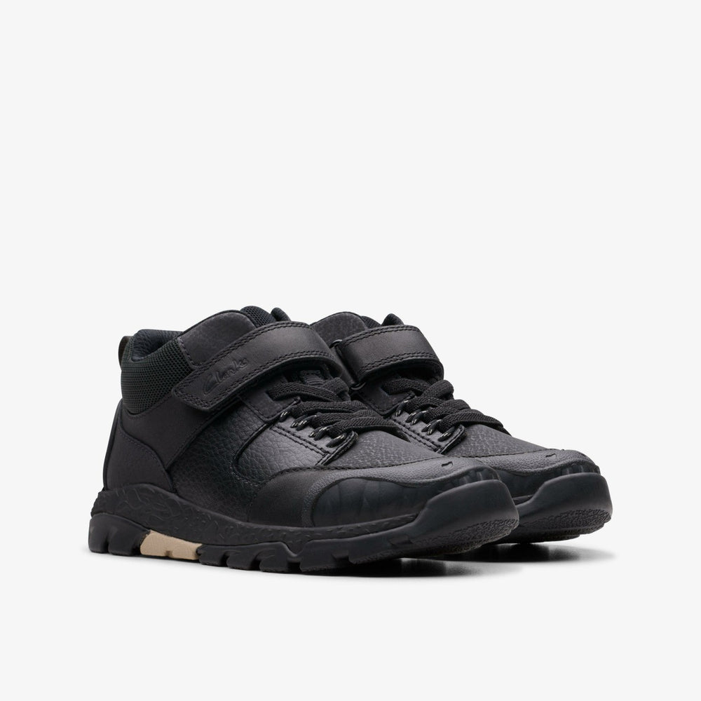 Steggy 2 Glow Kid Black Leather | Clarks US