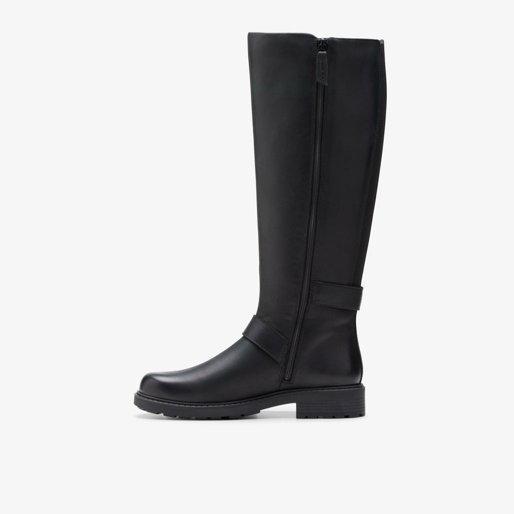 Orinoco2 Tall Black Leather | Clarks Onsale