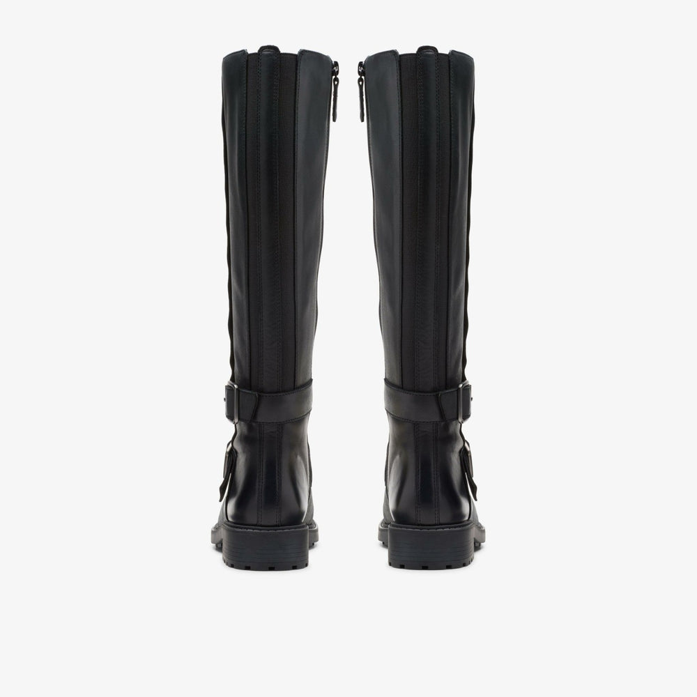 Orinoco2 Tall Black Leather | Clarks Onsale
