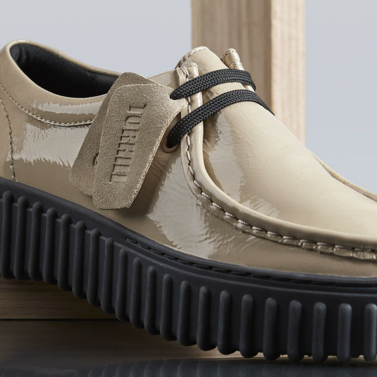 Torhill Bee Beige Patent | Clarks Discount