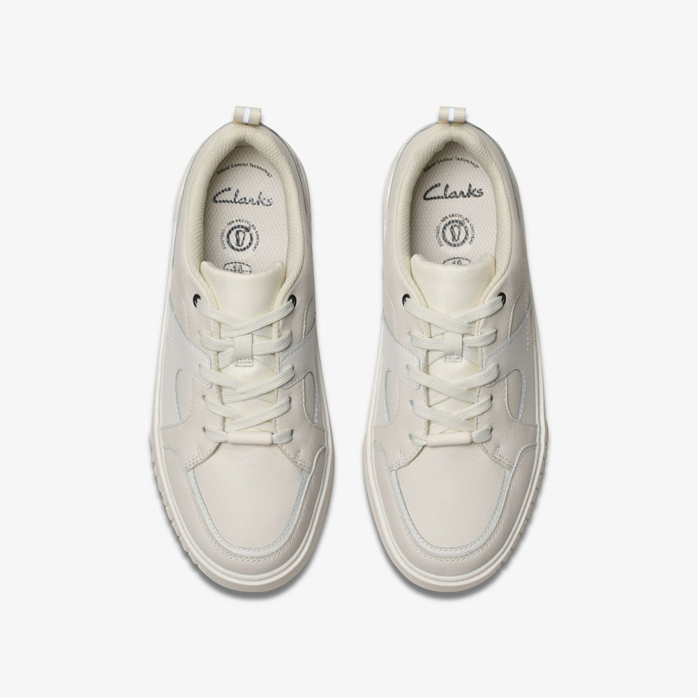 Oslo Shine Youth White | Clarks