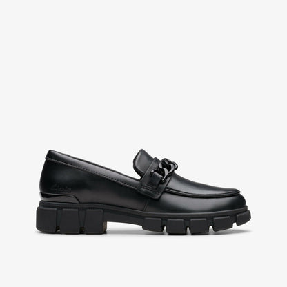 Evyn Walk Kid Black Leather | Clarks For Sale