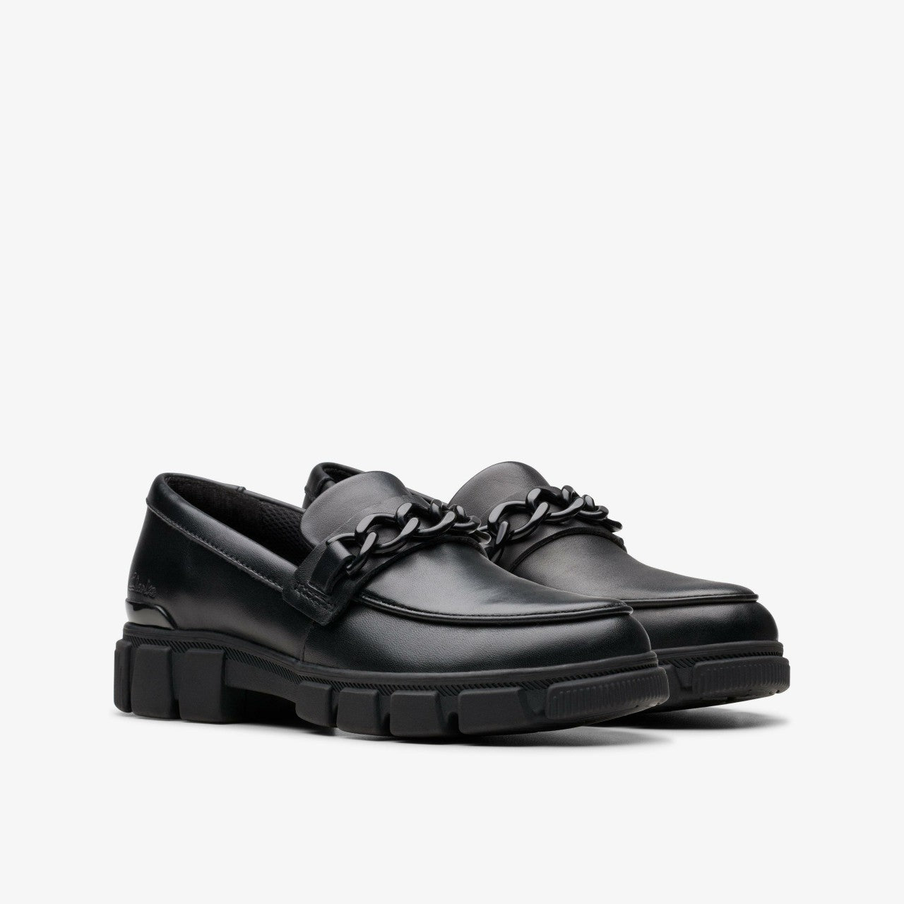 Evyn Walk Kid Black Leather | Clarks For Sale