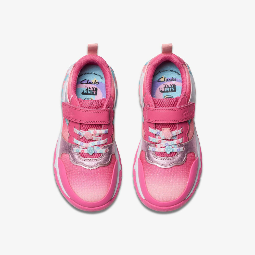 Tidal Star Kid Bright Pink Combination | Clarks Discount