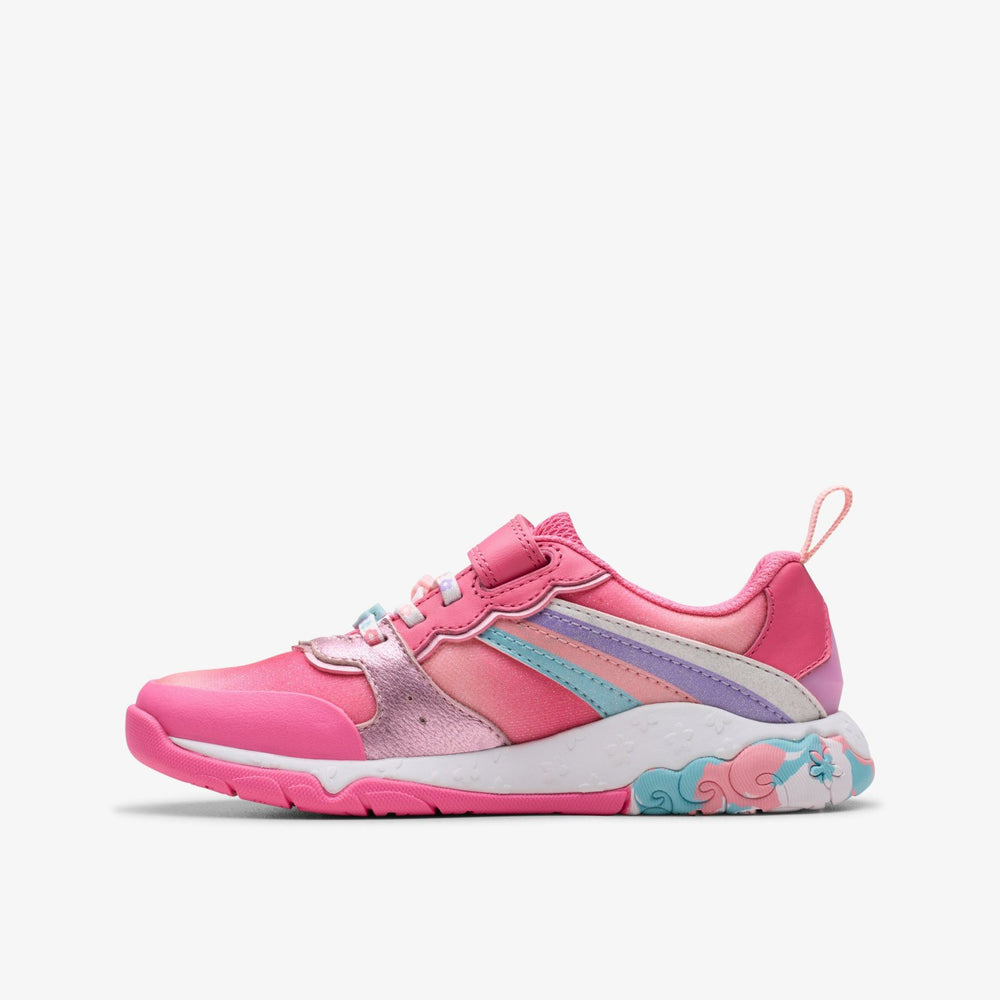 Tidal Star Kid Bright Pink Combination | Clarks Discount