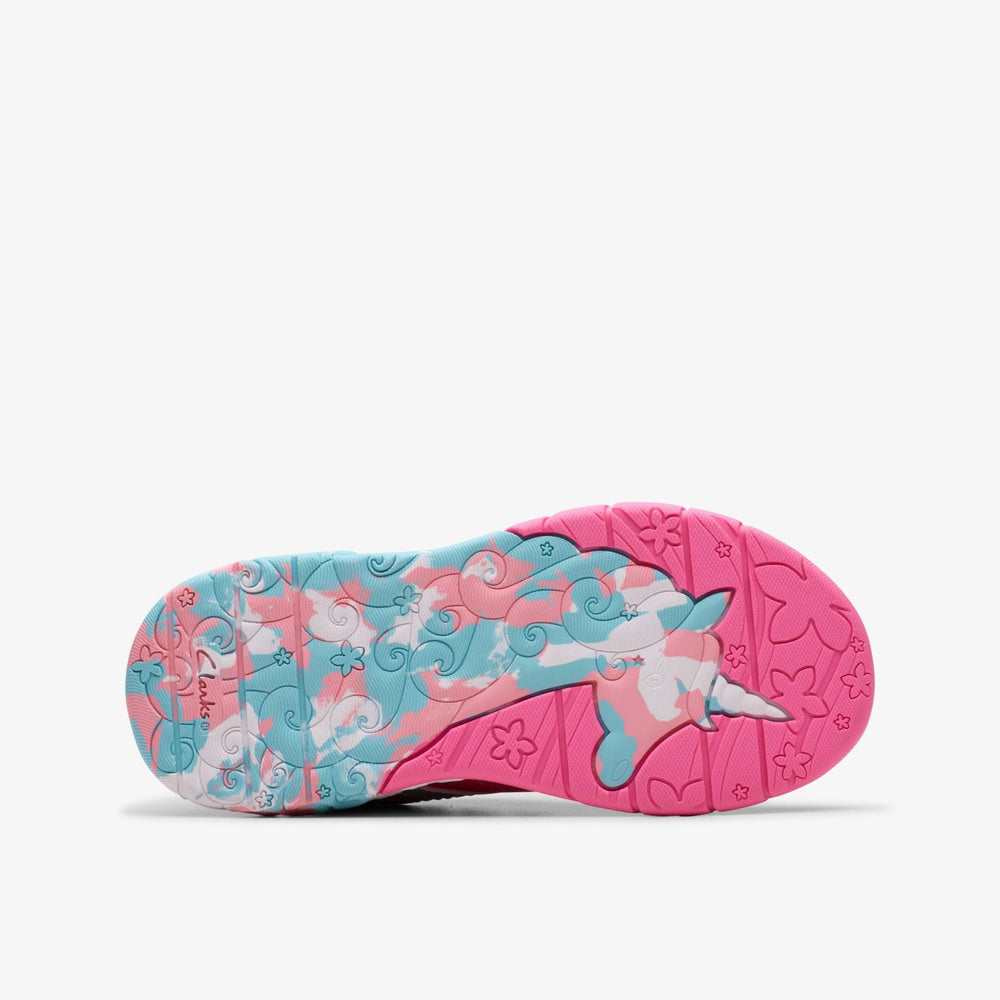 Tidal Star Kid Bright Pink Combination | Clarks Discount