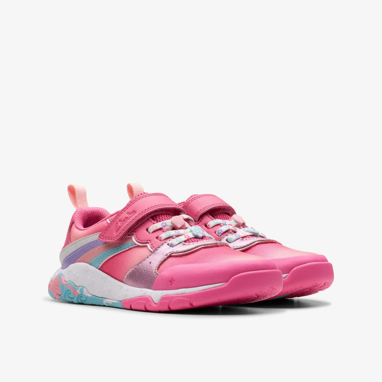 Tidal Star Kid Bright Pink Combination | Clarks Discount