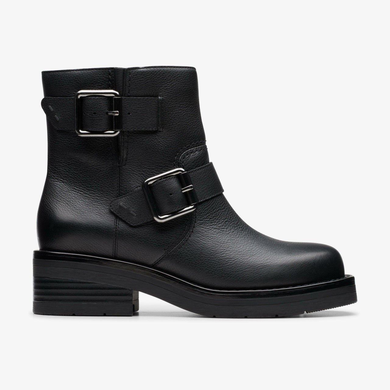 Rebelle Buckle Black Leather | Clarks
