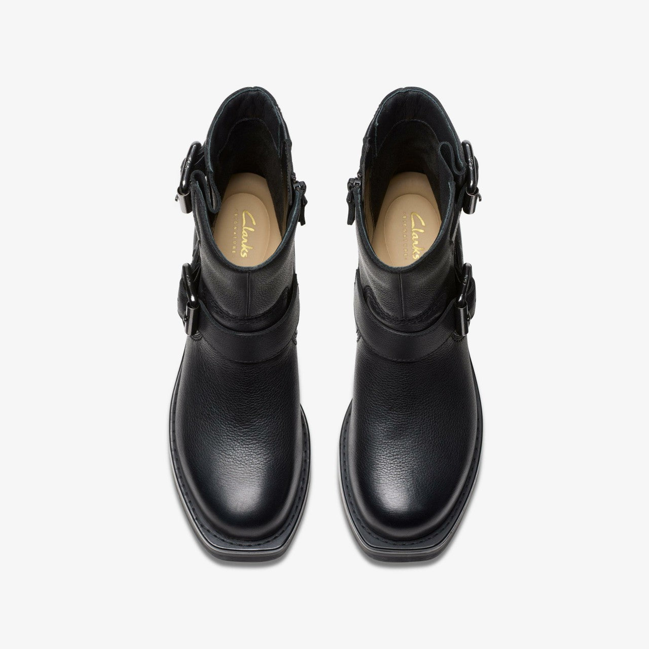Rebelle Buckle Black Leather | Clarks