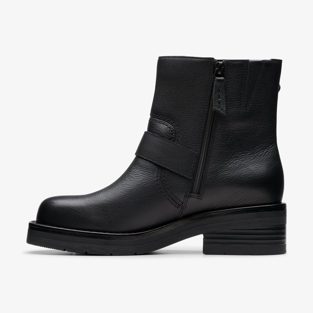Rebelle Buckle Black Leather | Clarks