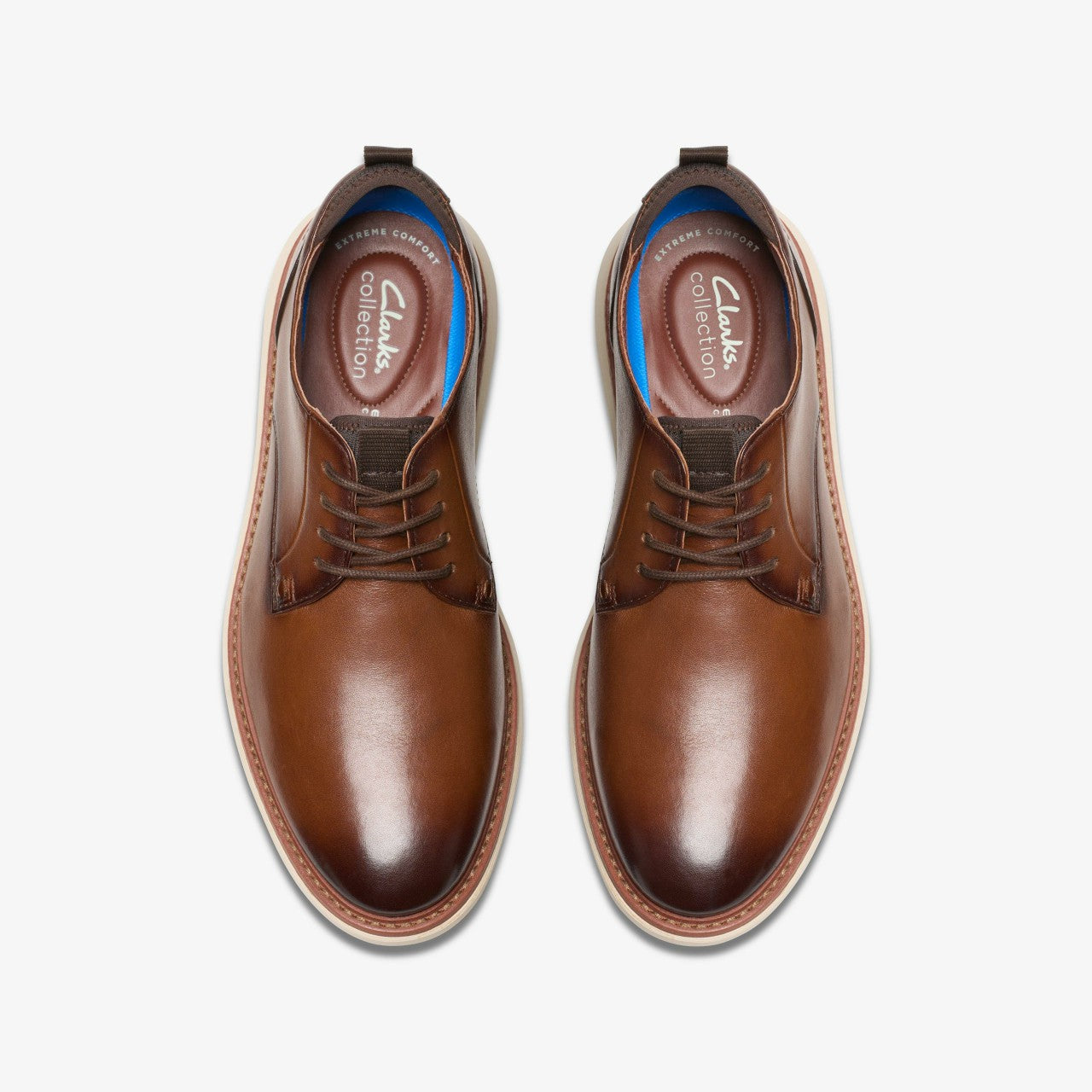 Brantin Plain Dark Tan Leather | Clarks For Sale
