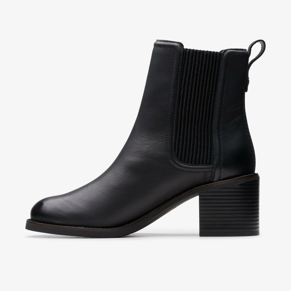Chamberly Top Black Leather | Clarks Discount