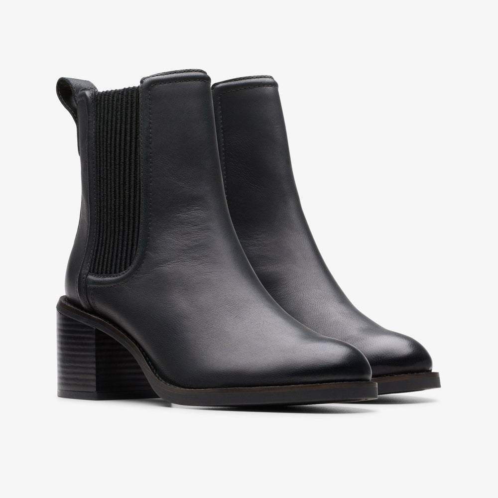Chamberly Top Black Leather | Clarks Discount