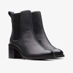 Chamberly Top Black Leather | Clarks Discount