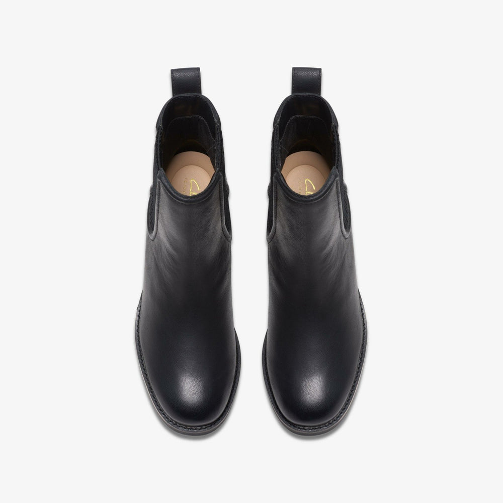 Chamberly Top Black Leather | Clarks Discount