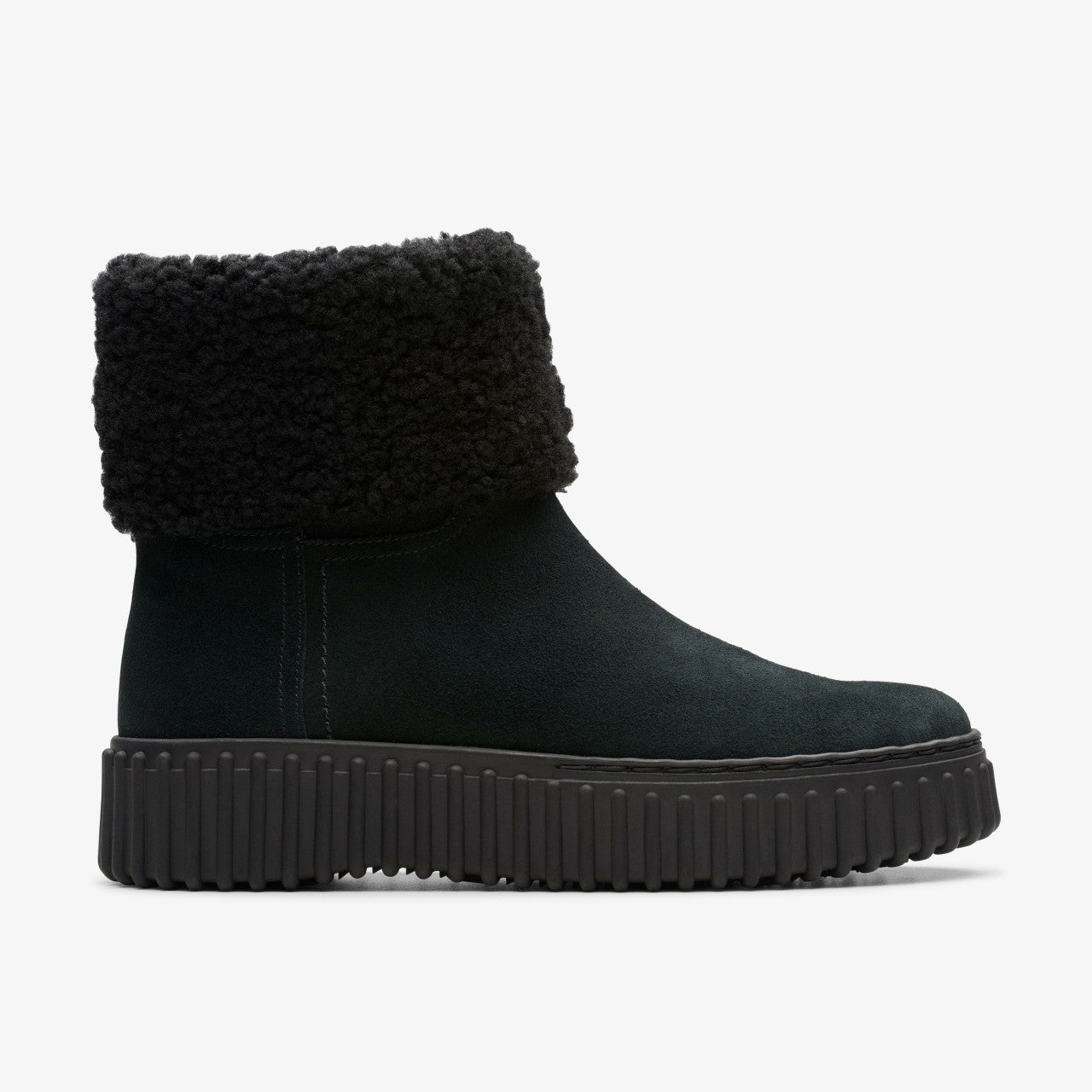 Torhill Turn Black Warmlined Suede | Clarks Sale