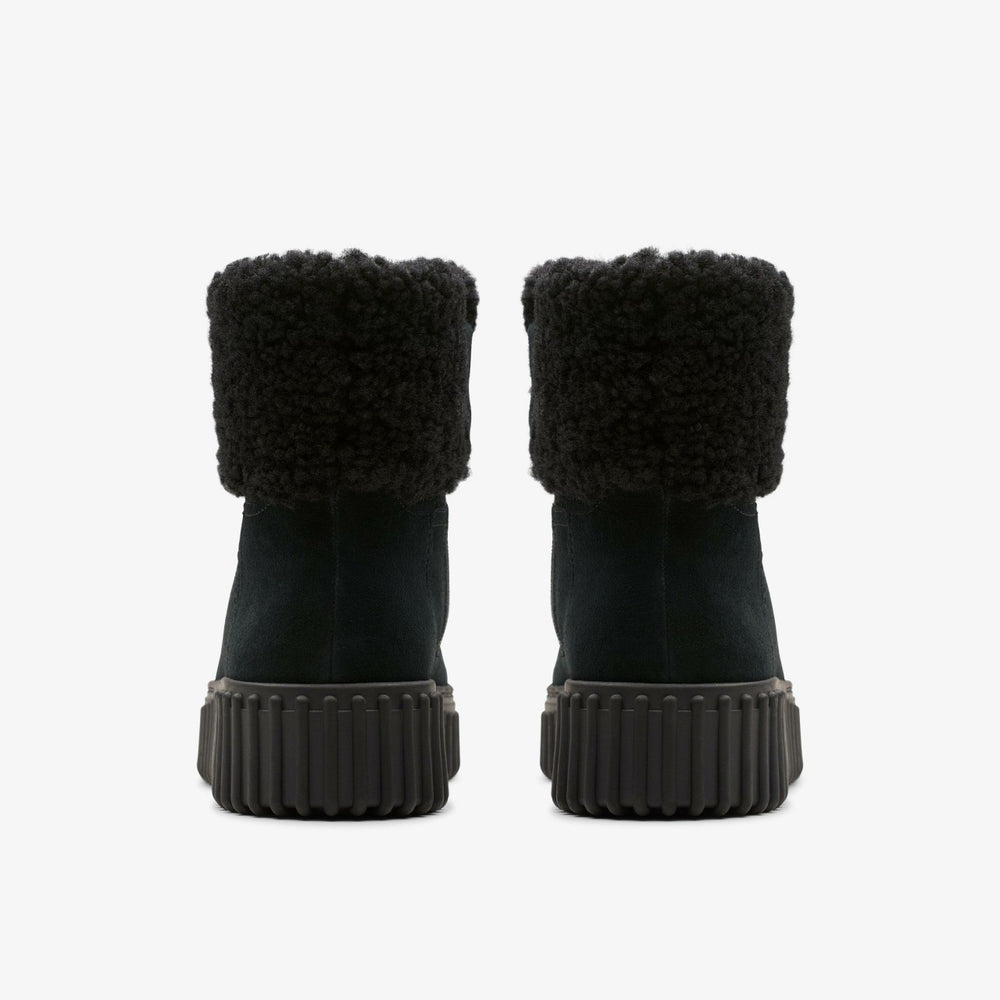 Torhill Turn Black Warmlined Suede | Clarks Sale