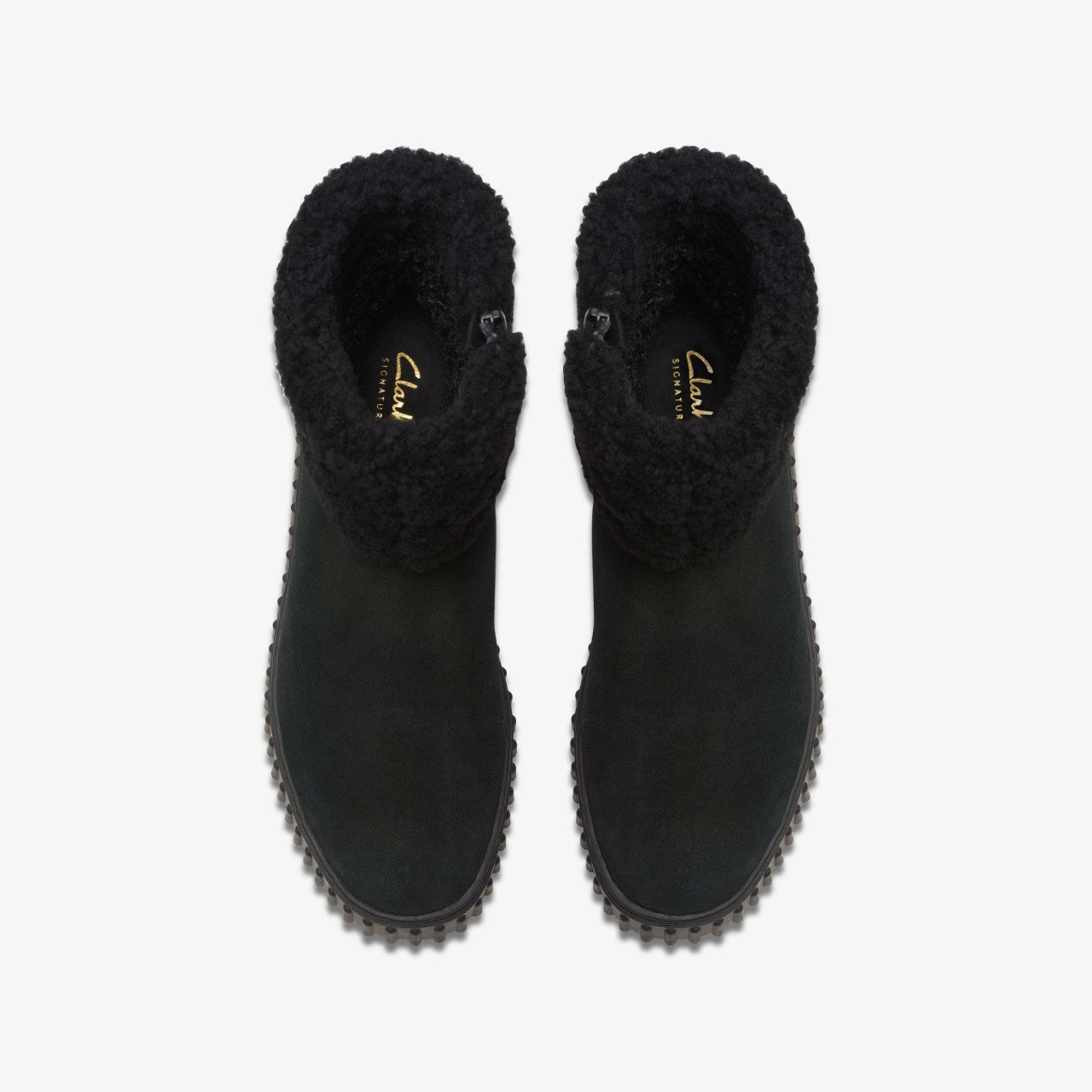 Torhill Turn Black Warmlined Suede | Clarks Sale