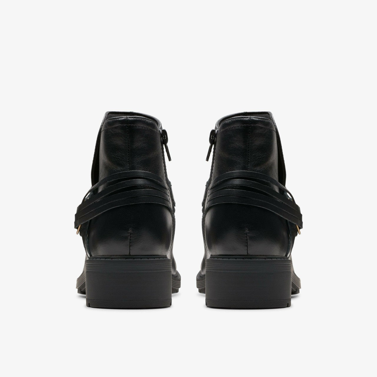 Hearth Kaylie Ankle Boot Black Leather | Clarks