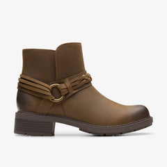 Hearth Kaylie Ankle Boot Mushroom Oily | Clarks US