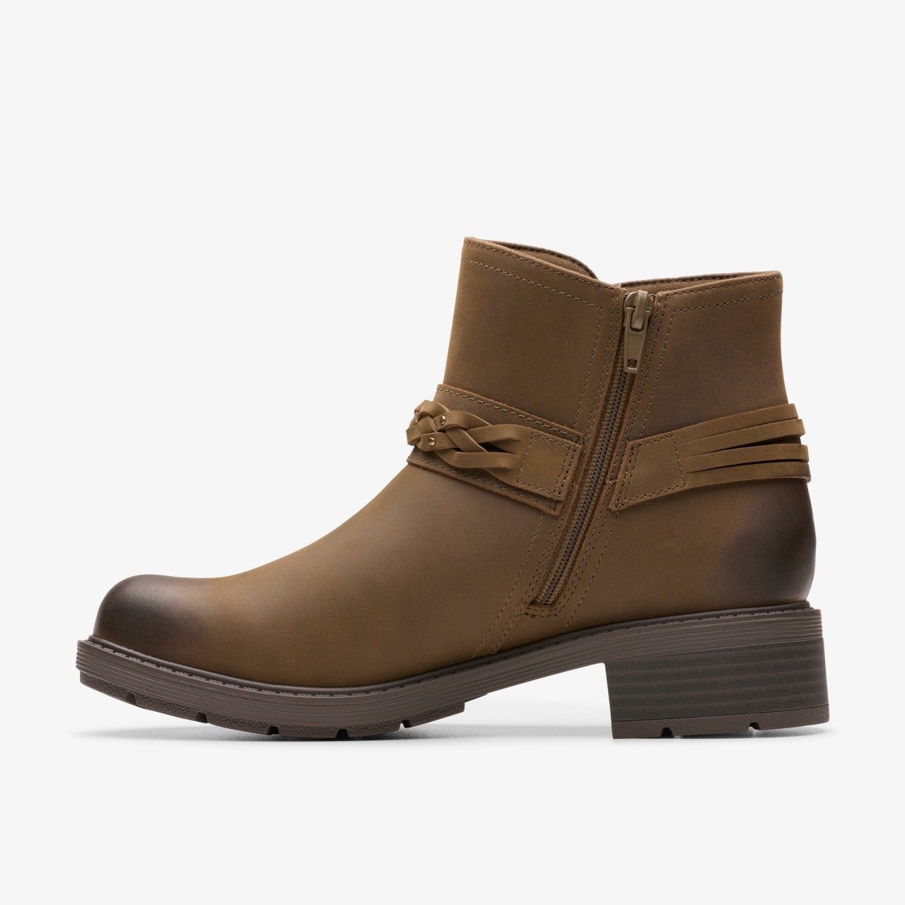 Hearth Kaylie Ankle Boot Mushroom Oily | Clarks US