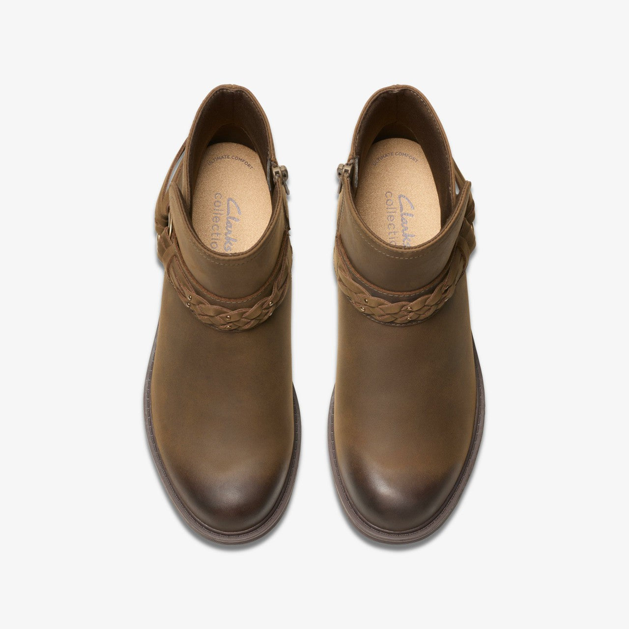 Hearth Kaylie Ankle Boot Mushroom Oily | Clarks US