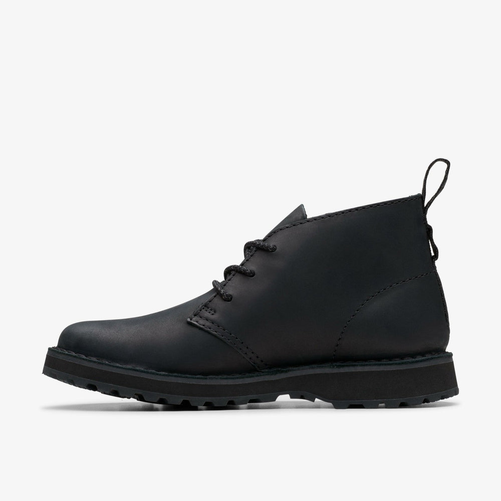 Solsbury Desert Boot Black Leather | Clarks Onsale