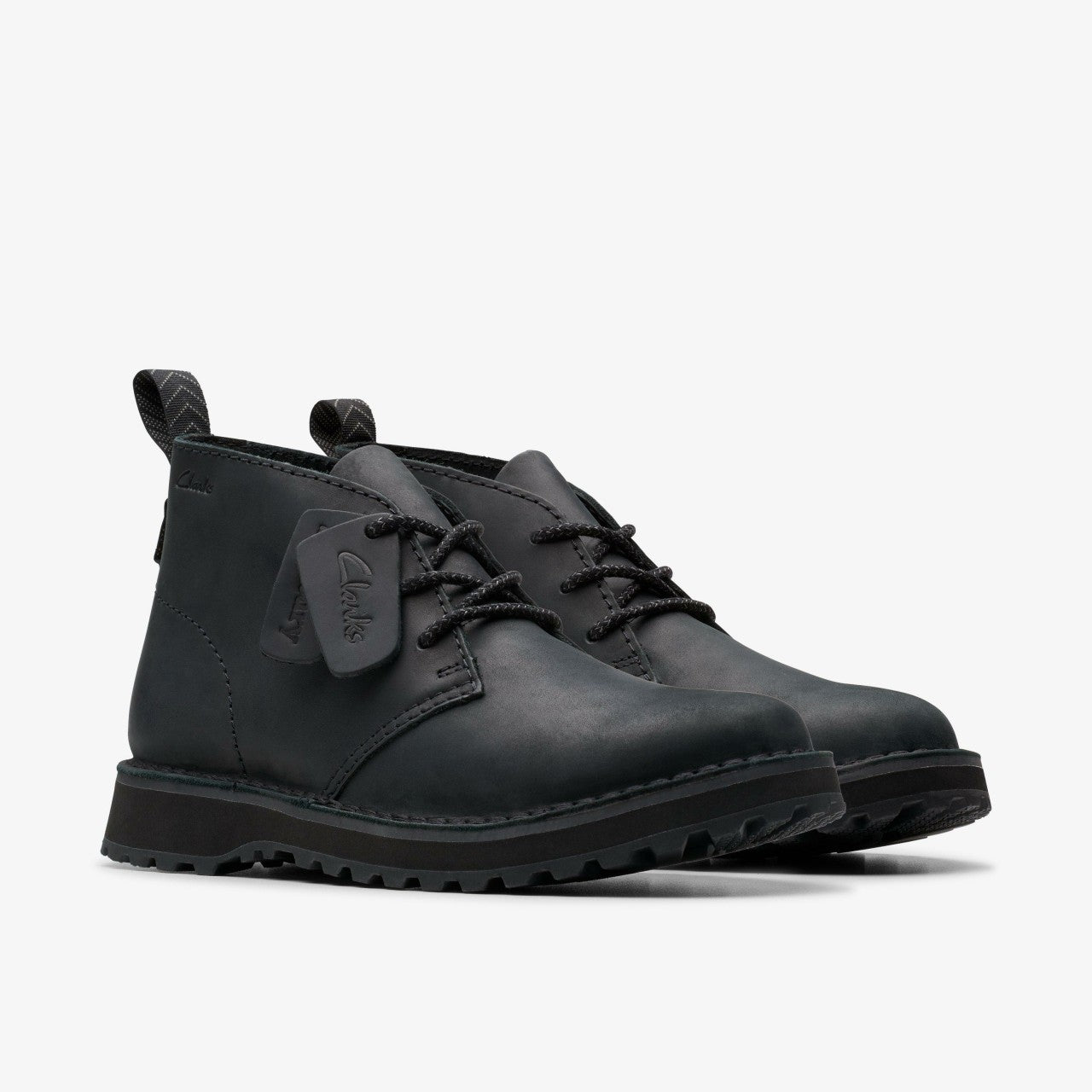 Solsbury Desert Boot Black Leather | Clarks Onsale