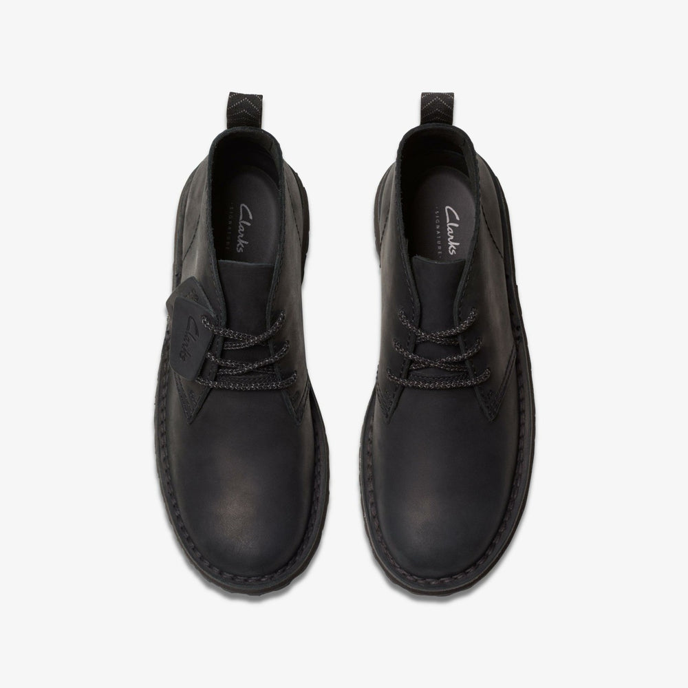 Solsbury Desert Boot Black Leather | Clarks Onsale