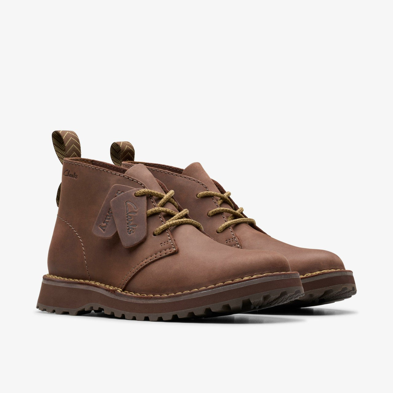 Solsbury Desert Boot Dark Brown Leather | Clarks