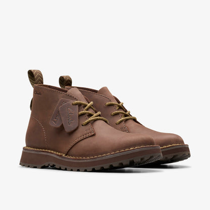 Solsbury Desert Boot Dark Brown Leather | Clarks