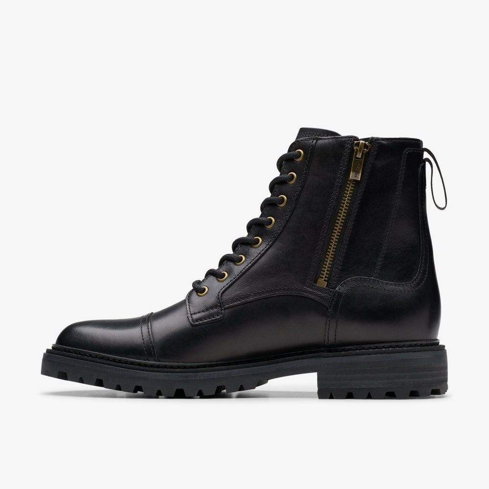 Clarkridge Hi Black Leather | Clarks Sale