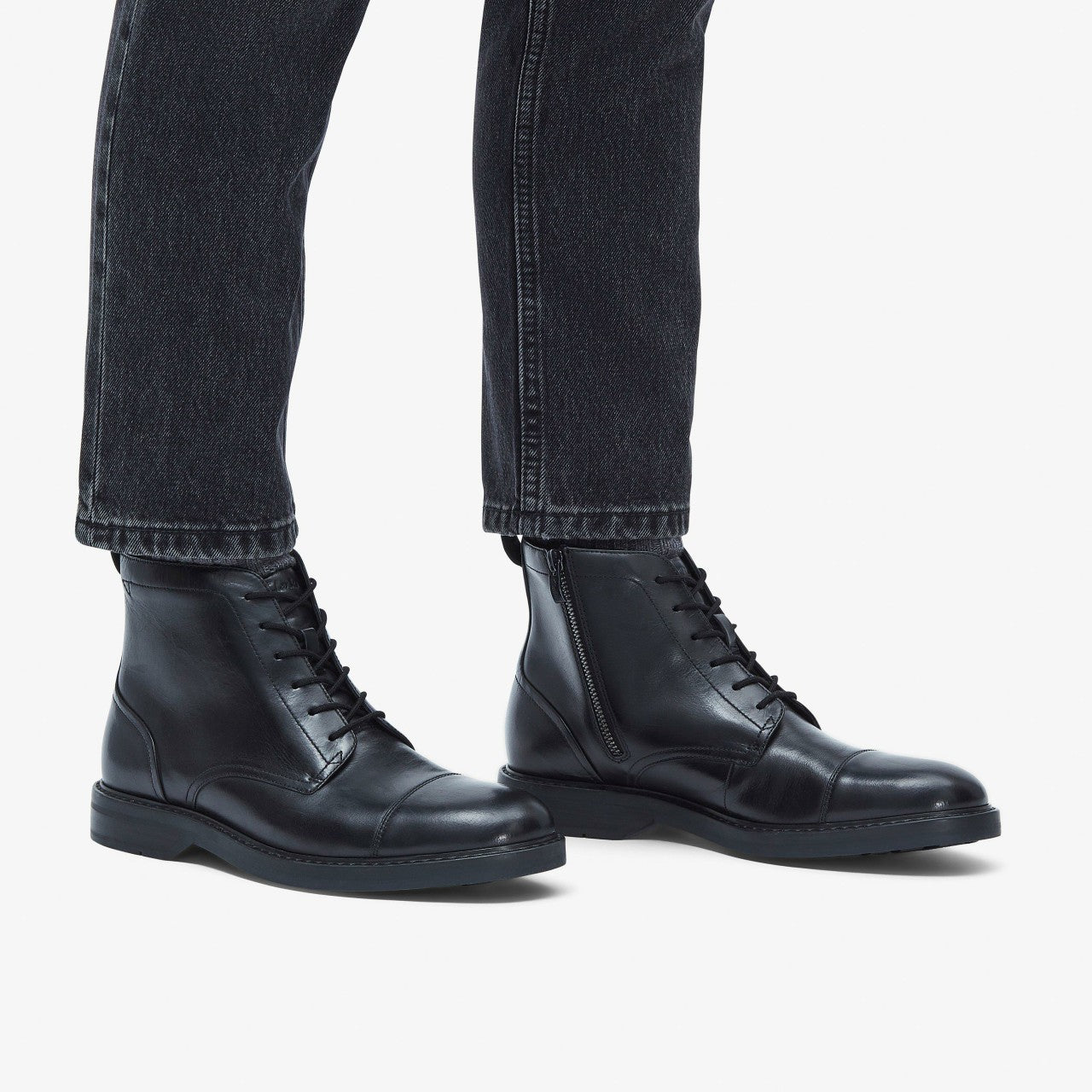 Aldwin Cap Black Leather | Clarks Sale