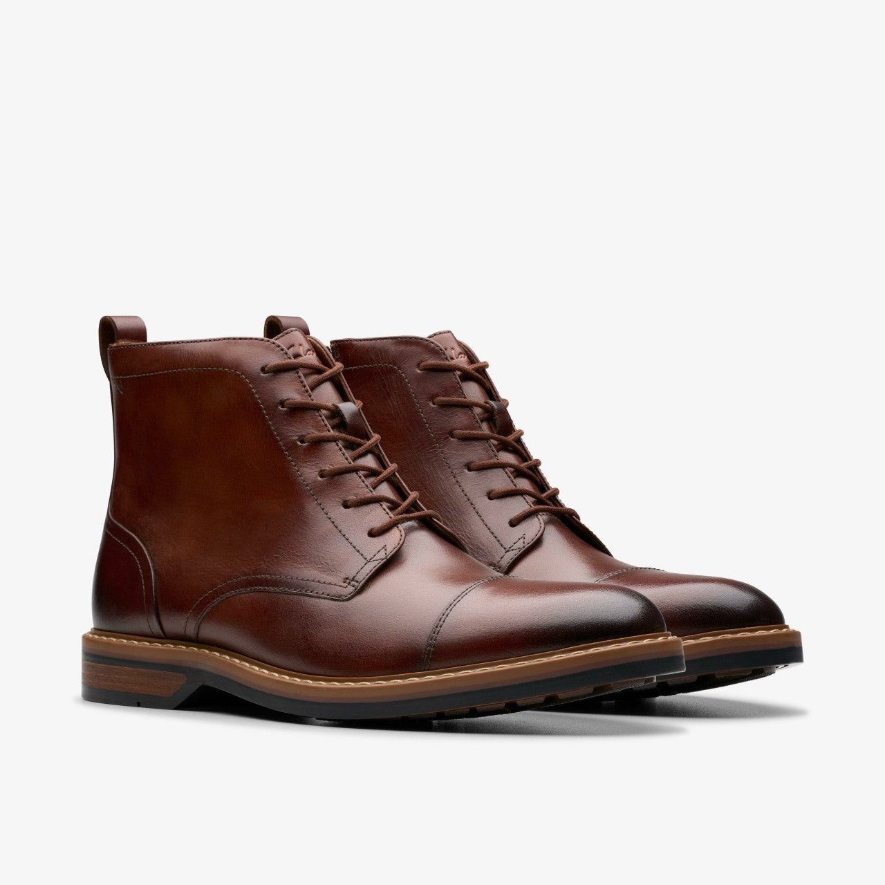 Aldwin Cap Mid Tan Leather | Clarks Discount