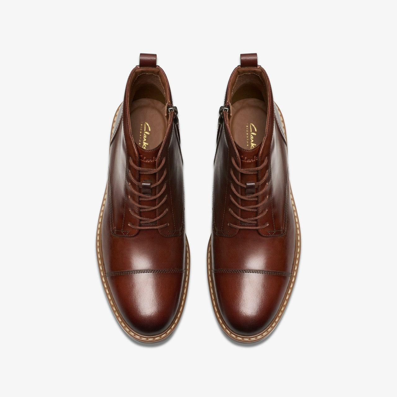 Aldwin Cap Mid Tan Leather | Clarks Discount
