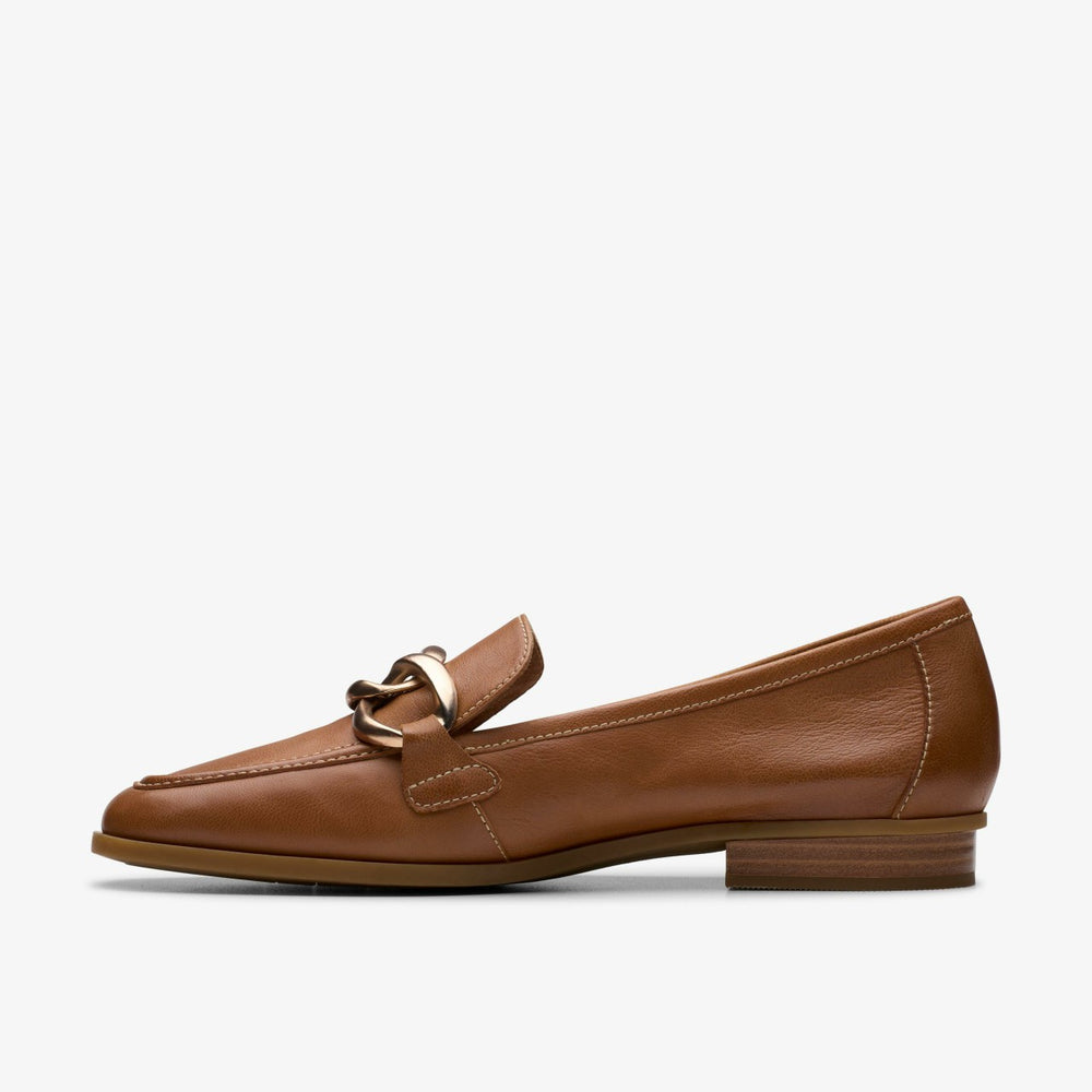 Sarafyna Iris Loafer Tan Leather | Clarks For Sale