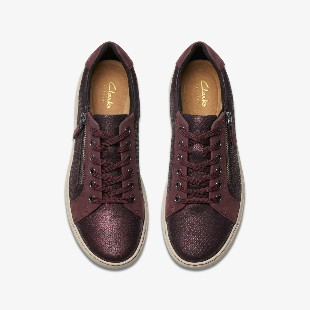 Nalle Lace Wine Interest Leather | Clarks Discount