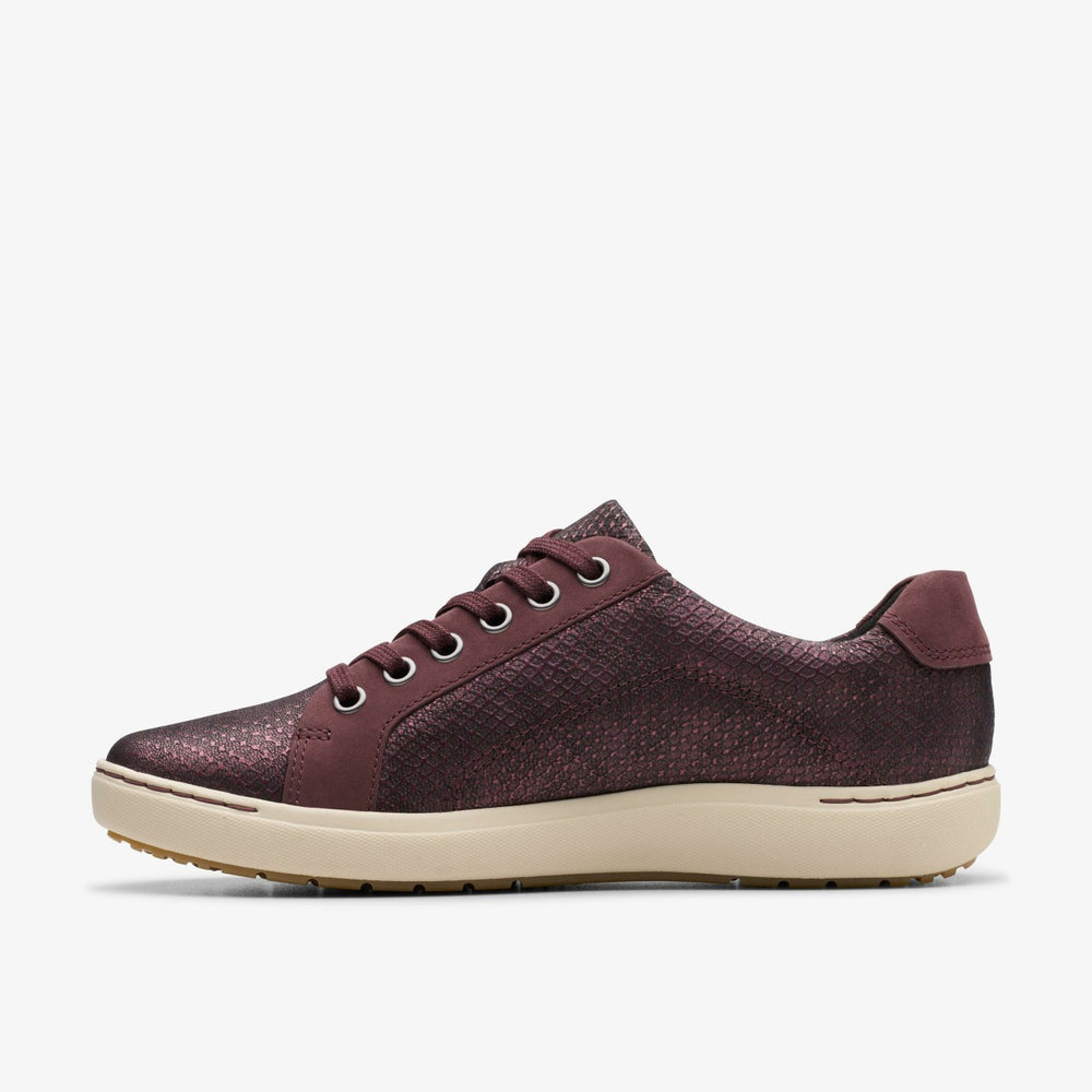Nalle Lace Wine Interest Leather | Clarks Discount
