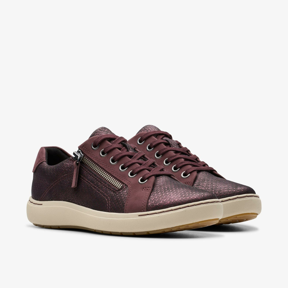 Nalle Lace Wine Interest Leather | Clarks Discount