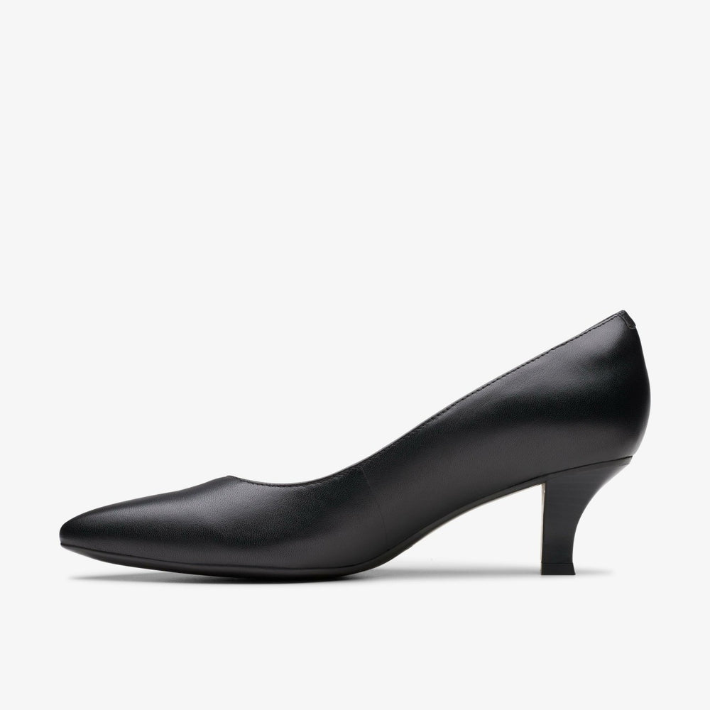 Kepley Vine Black Leather | Clarks Discount